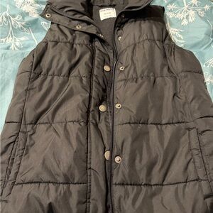 Old Navy Black Quilted Vest